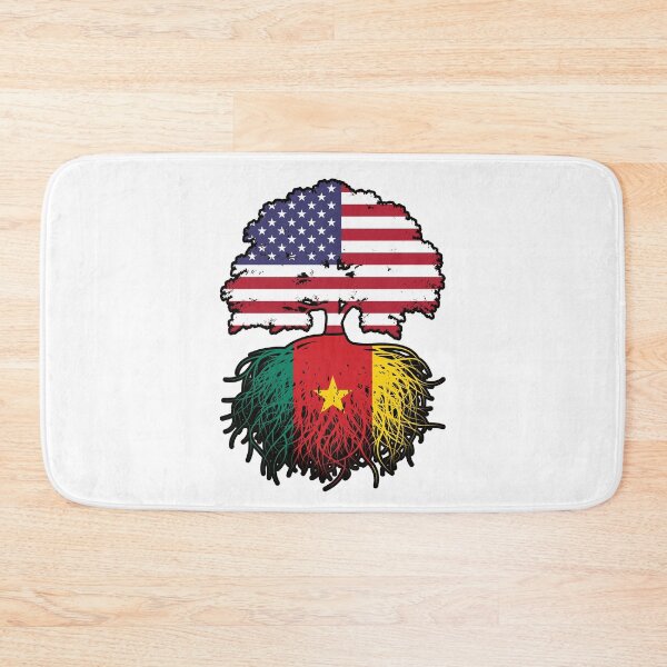 Item preview, Cameroon Cameroonian American USA Tree Roots Flag designed and sold by FlagX.