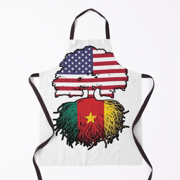 Item preview, Cameroon Cameroonian American USA Tree Roots Flag designed and sold by FlagX.