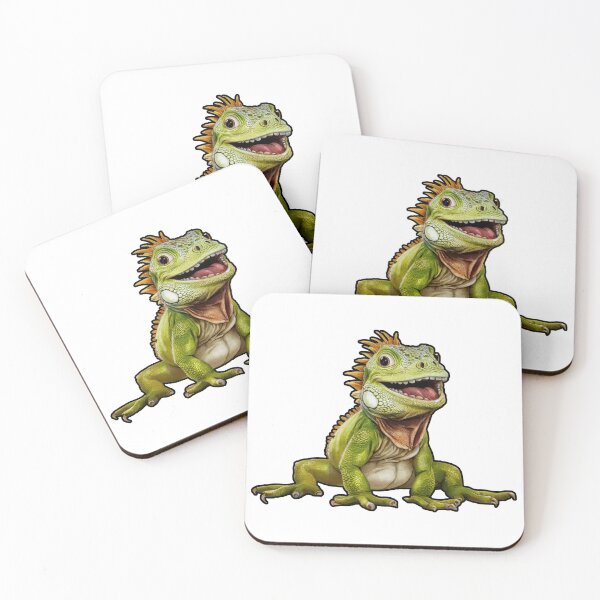 Item preview, Happy Iguana designed and sold by Angry Swan Designs.