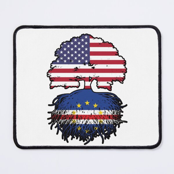 Item preview, Cabo Verde Cabo Verdean American USA Tree Roots Flag designed and sold by FlagX.