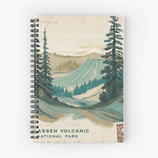 Item preview, Lassen Volcanic National Park Postcard Vintage Retro Travel designed and sold by TravelPostcardGems.