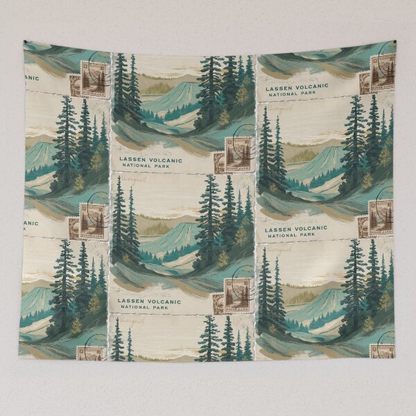 Item preview, Lassen Volcanic National Park Postcard Vintage Retro Travel designed and sold by TravelPostcardGems.