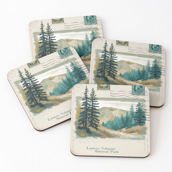 Item preview, Lassen Volcanic National Park Postcard Vintage Retro Travel designed and sold by TravelPostcardGems.