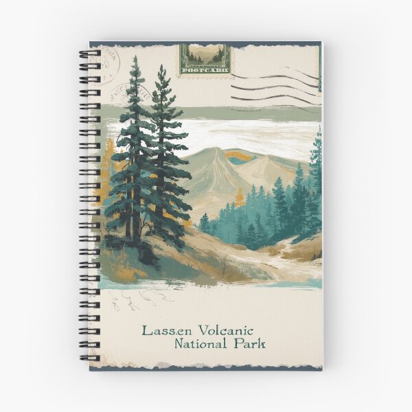 Item preview, Lassen Volcanic National Park Postcard Vintage Retro Travel designed and sold by TravelPostcardGems.