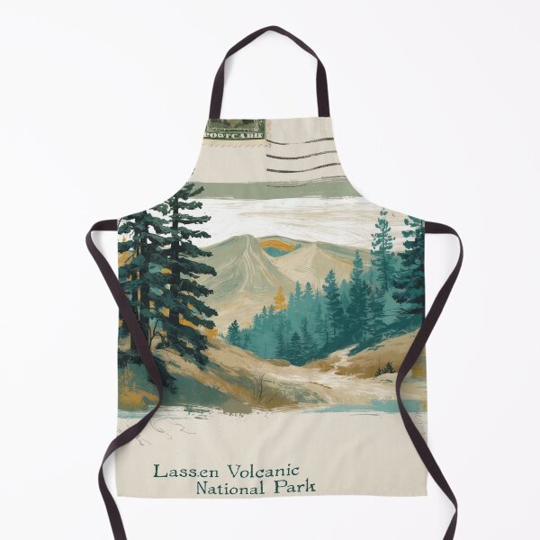 Item preview, Lassen Volcanic National Park Postcard Vintage Retro Travel designed and sold by TravelPostcardGems.