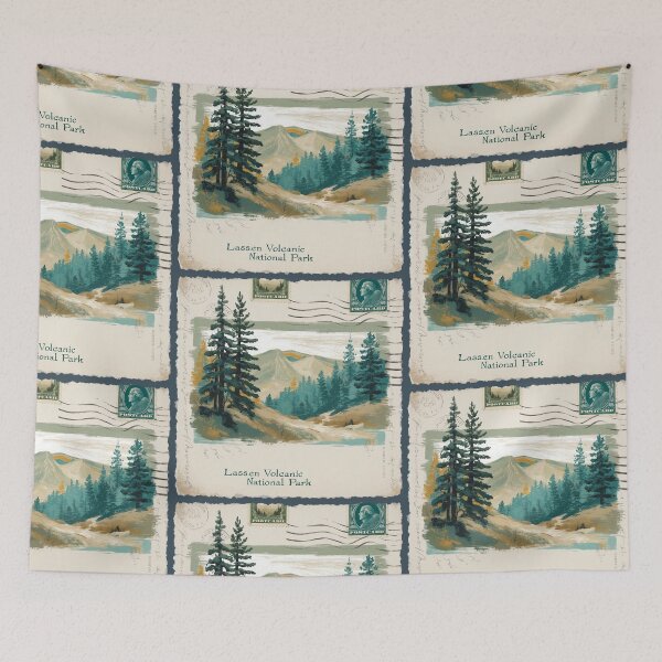 Item preview, Lassen Volcanic National Park Postcard Vintage Retro Travel designed and sold by TravelPostcardGems.