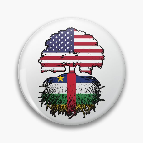 Item preview, Central African Republic Central African American USA Tree Roots Flag designed and sold by FlagX.