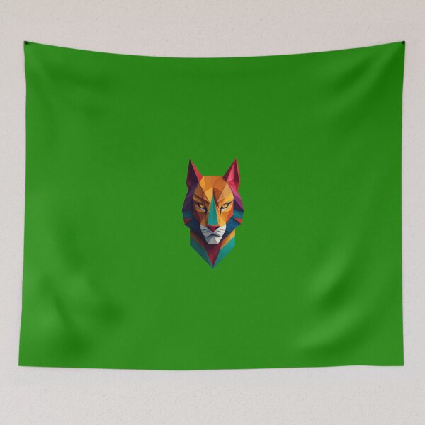 Item preview, A traditional devil mask, origami, tiger vector art designed and sold by VugArtShop.