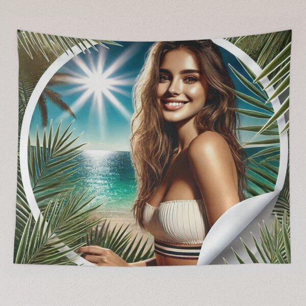 Item preview, Tropical Beauty in a Sunlit Paradise designed and sold by vatisa.