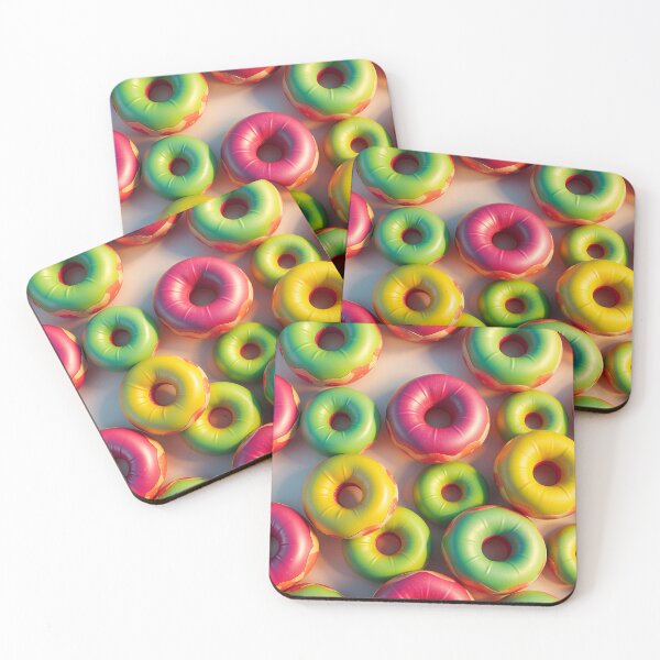 Item preview, Pink Green Donuts A Delicious Food Pattern Design designed and sold by TheArtOfPat.