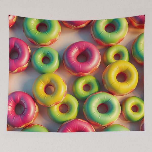 Item preview, Pink Green Donuts A Delicious Food Pattern Design designed and sold by TheArtOfPat.