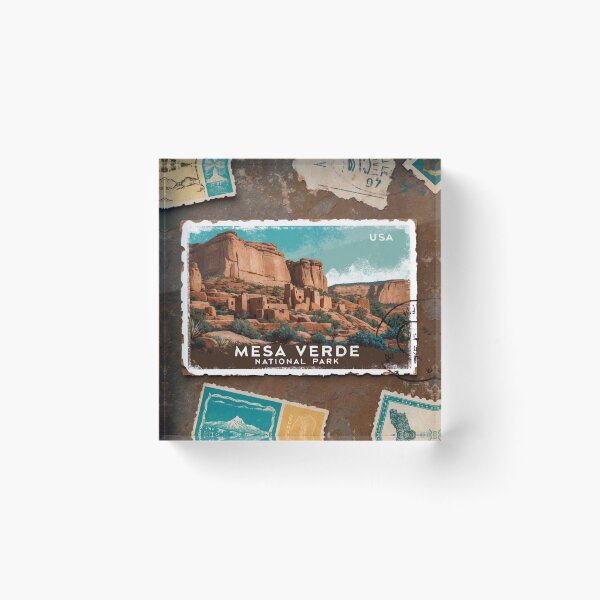 Item preview, Mesa Verde National Park Postcard Vintage Retro Travel designed and sold by TravelPostcardGems.