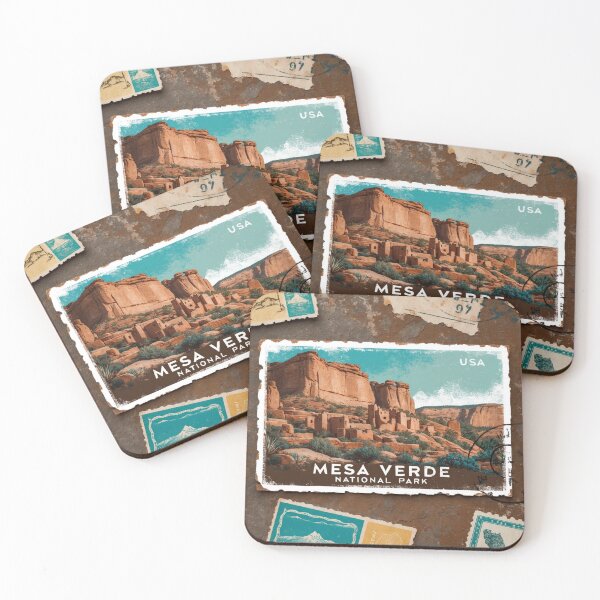 Item preview, Mesa Verde National Park Postcard Vintage Retro Travel designed and sold by TravelPostcardGems.