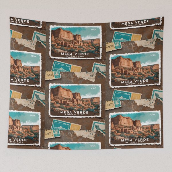 Item preview, Mesa Verde National Park Postcard Vintage Retro Travel designed and sold by TravelPostcardGems.