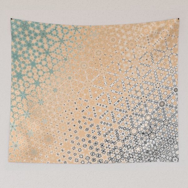 Item preview, Surreal peach, silver & mint designed and sold by lancswithlove.