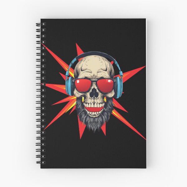 Item preview, Red Glasses Headphone Cool Skull designed and sold by My Workshop.