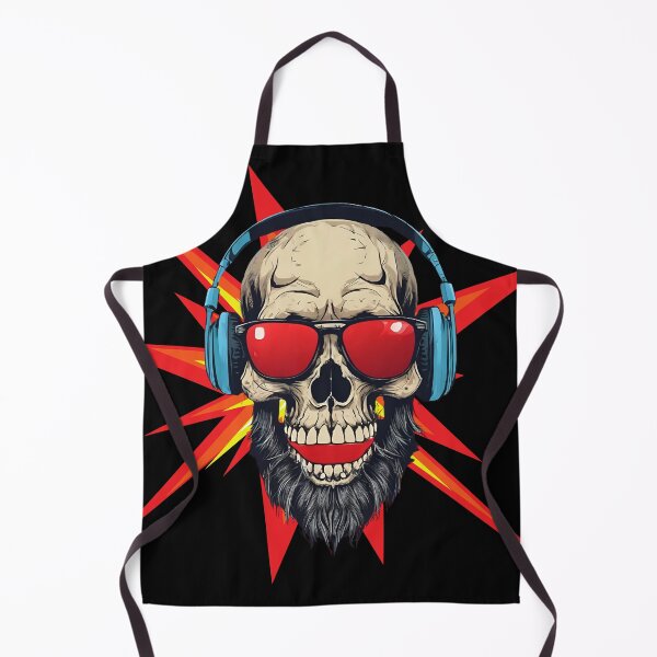 Item preview, Red Glasses Headphone Cool Skull designed and sold by My Workshop.