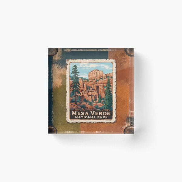 Item preview, Mesa Verde National Park Postcard Vintage Retro Travel designed and sold by TravelPostcardGems.