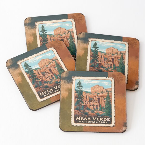 Item preview, Mesa Verde National Park Postcard Vintage Retro Travel designed and sold by TravelPostcardGems.