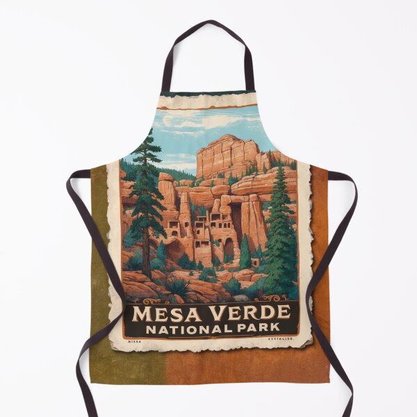 Item preview, Mesa Verde National Park Postcard Vintage Retro Travel designed and sold by TravelPostcardGems.