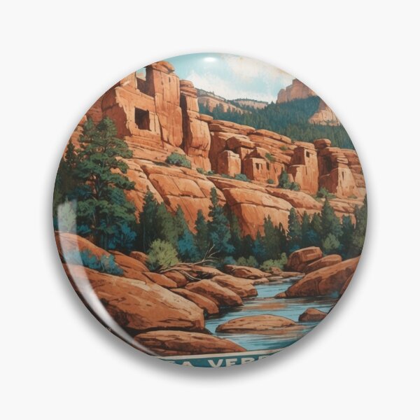 Item preview, Mesa Verde National Park Postcard Vintage Retro Travel designed and sold by TravelPostcardGems.