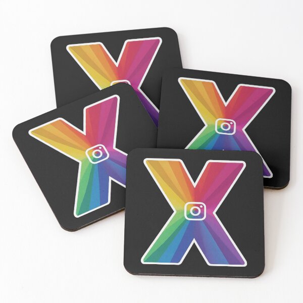 Item preview, İnstagram X Letter Rainbow LGBT Alphabet Symbol Logo Series  designed and sold by Psycho-Crazy.