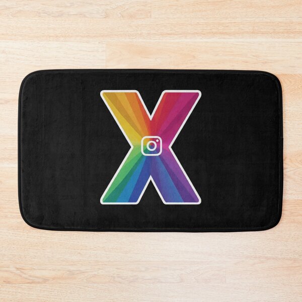 Item preview, İnstagram X Letter Rainbow LGBT Alphabet Symbol Logo Series  designed and sold by Psycho-Crazy.