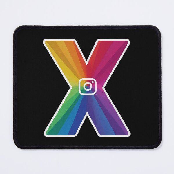 Item preview, İnstagram X Letter Rainbow LGBT Alphabet Symbol Logo Series  designed and sold by Psycho-Crazy.