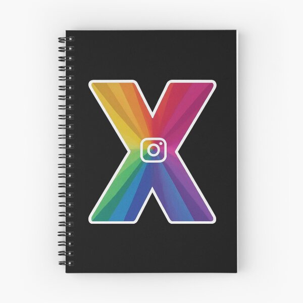 Item preview, İnstagram X Letter Rainbow LGBT Alphabet Symbol Logo Series  designed and sold by Psycho-Crazy.