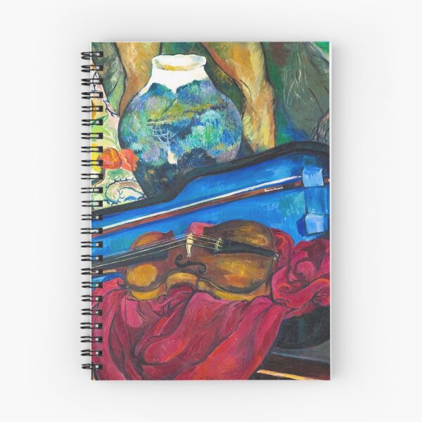 Item preview, The blue violin case | musical still life oil painting portrait print | by Suzanne Valadon designed and sold by Jéanpaul  Ferro.