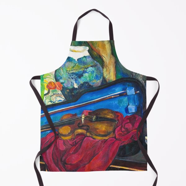 Item preview, The blue violin case | musical still life oil painting portrait print | by Suzanne Valadon designed and sold by Jéanpaul Ferro.