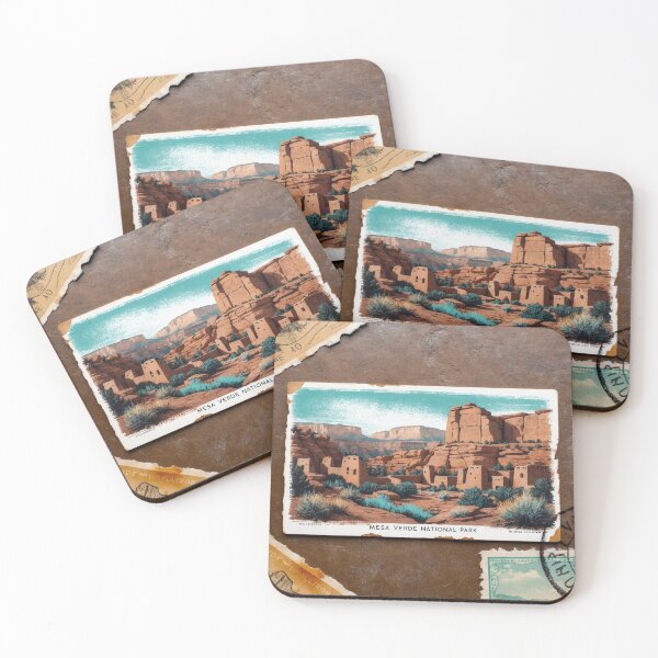 Item preview, Mesa Verde National Park Postcard Vintage Retro Travel designed and sold by TravelPostcardGems.
