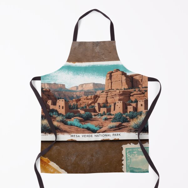 Item preview, Mesa Verde National Park Postcard Vintage Retro Travel designed and sold by TravelPostcardGems.