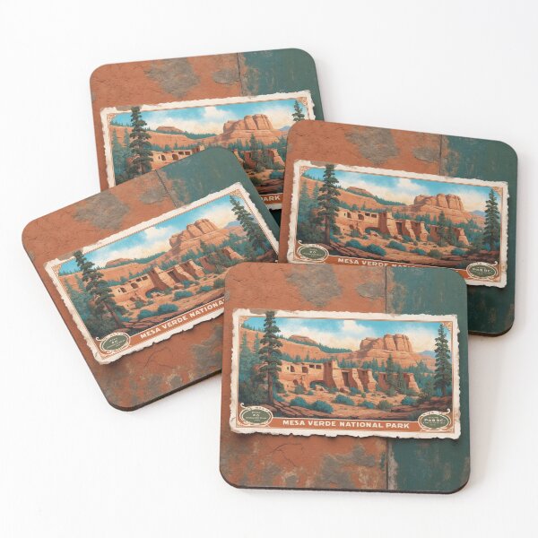 Item preview, Mesa Verde National Park Postcard Vintage Retro Travel designed and sold by TravelPostcardGems.