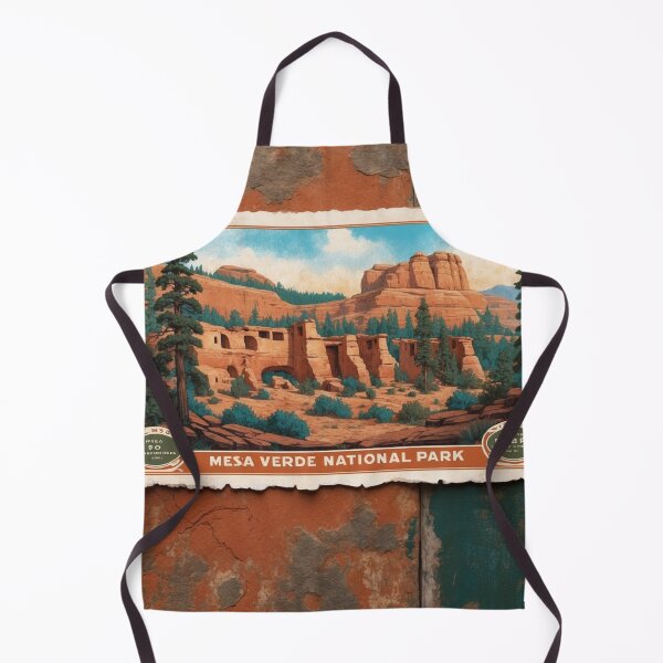 Item preview, Mesa Verde National Park Postcard Vintage Retro Travel designed and sold by TravelPostcardGems.