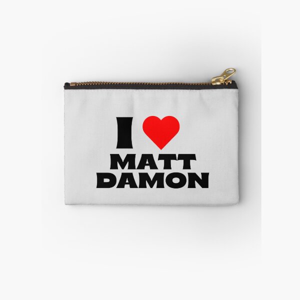 Artikelvorschau, Ich liebe Matt Damon - Schwarze Schriftarten entworfen und verkauft von Itsheartshop.