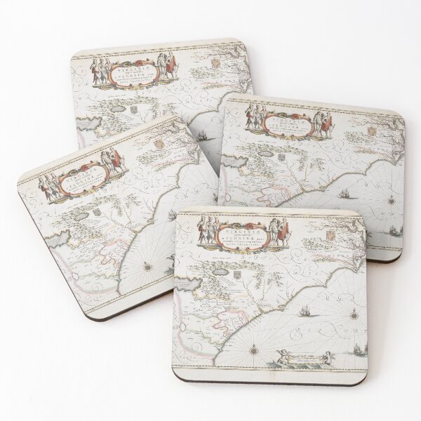 Item preview, 1640 Map of Virgina to Florida, America  designed and sold by Jeditwins.