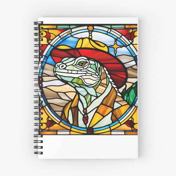 Item preview, Stained Glass Lizard Artwork with Sombrero  designed and sold by Aqmean.