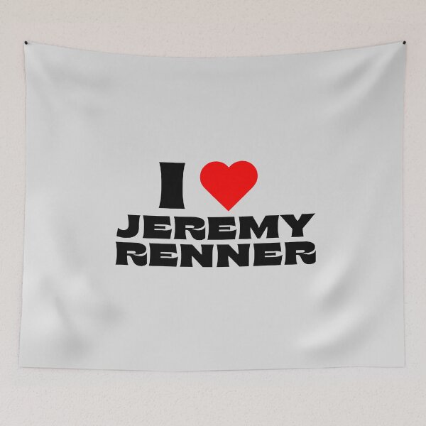 Item preview, I Love Jeremy Renner - Black Fonts designed and sold by Itsheartshop.