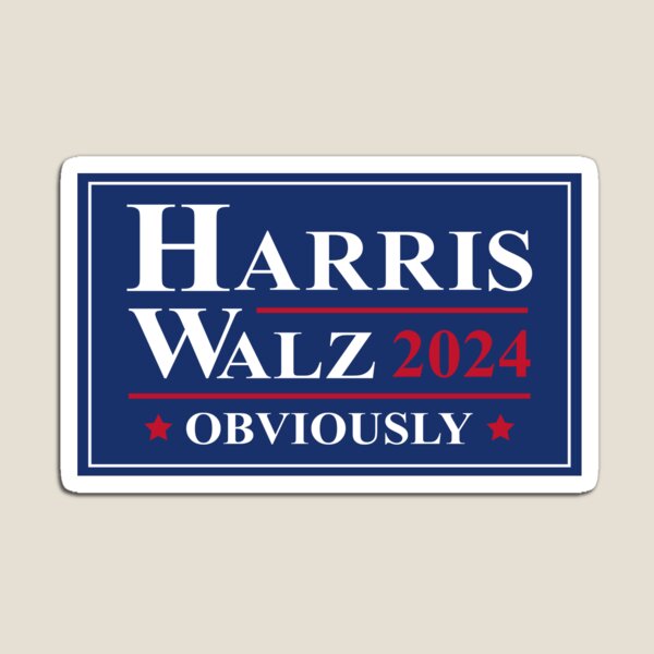 Item preview, Harris Walz 2024 Obviously, Car Bumper designed and sold by germashop.