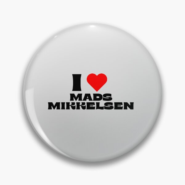 Artikelvorschau, Ich liebe Mads Mikkelsen - Schwarze Schriftarten entworfen und verkauft von Itsheartshop.