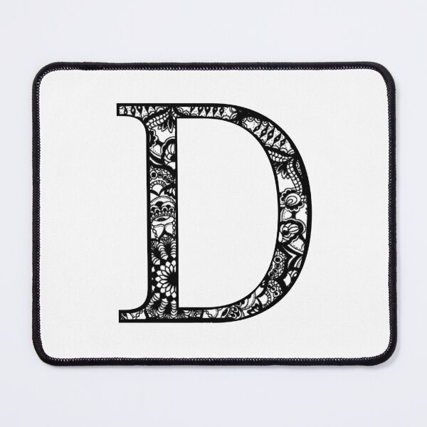 Item preview, D initial gothic black lace sticker designed and sold by AmyJStickers.