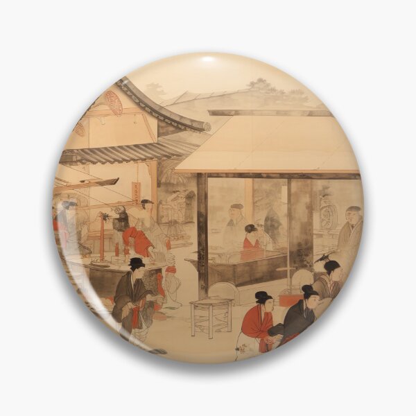 Item preview, Ukiyo-e - Merchant Negotiations designed and sold by KootenayDesigns.