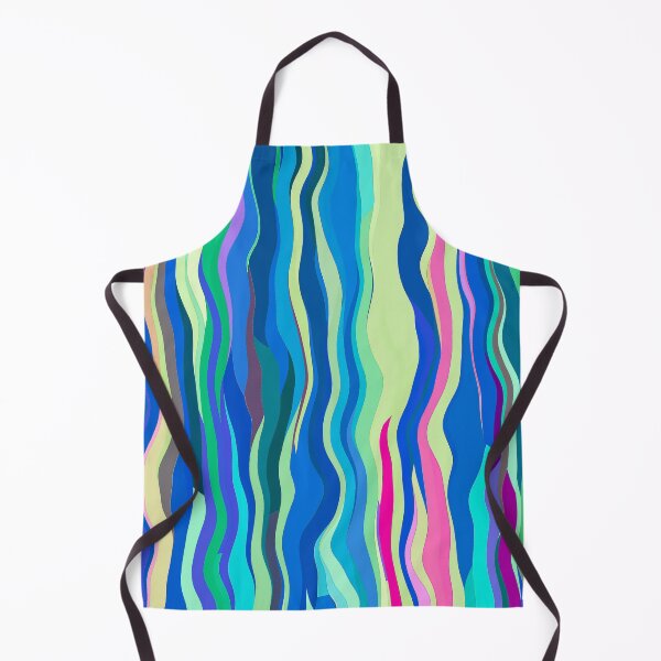 Item preview, Cute Colourful Sea waves with Dominant Blue designed and sold by Pattern Hub.