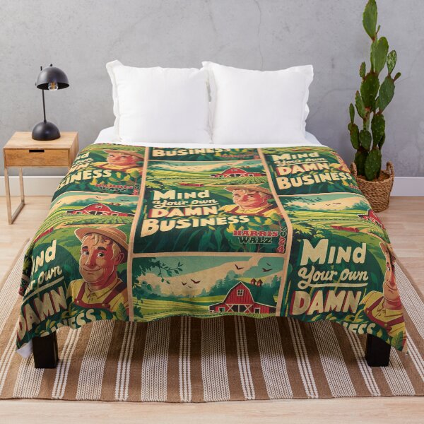 Item preview, Mind Your Own Damn Business - Farm Poster designed and sold by 3MillsDesign.