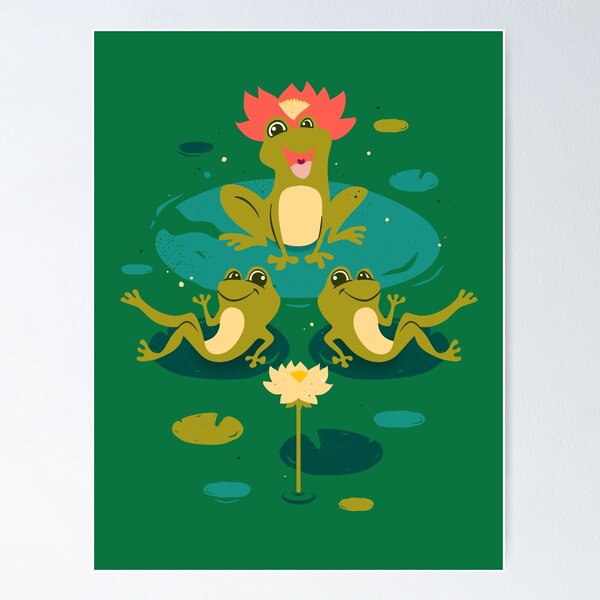 Item preview, King Frog On Water Lillies designed and sold by klossisch.