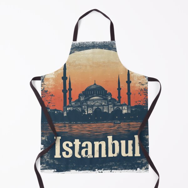 Item preview, Istanbul Vintage Style Sunset Skyline designed and sold by NewNomads.
