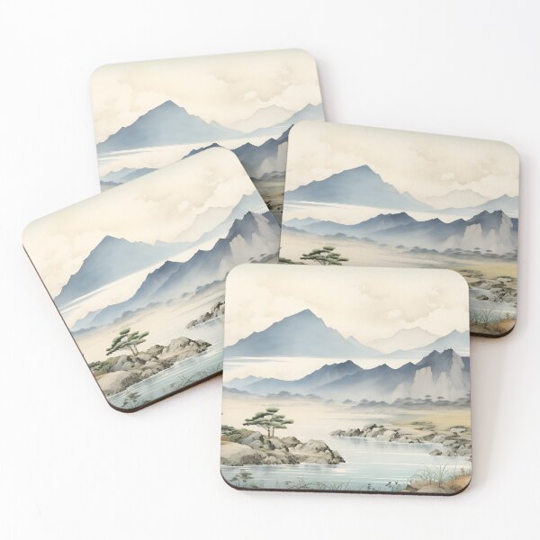 Item preview, Ukiyo-e - Naganos Kamikochi Valley designed and sold by KootenayDesigns.