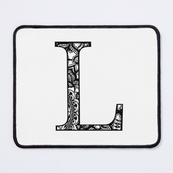 Item preview, L initial gothic black lace sticker designed and sold by AmyJStickers.