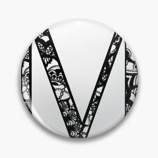 Item preview, M initial gothic black lace sticker designed and sold by AmyJStickers.